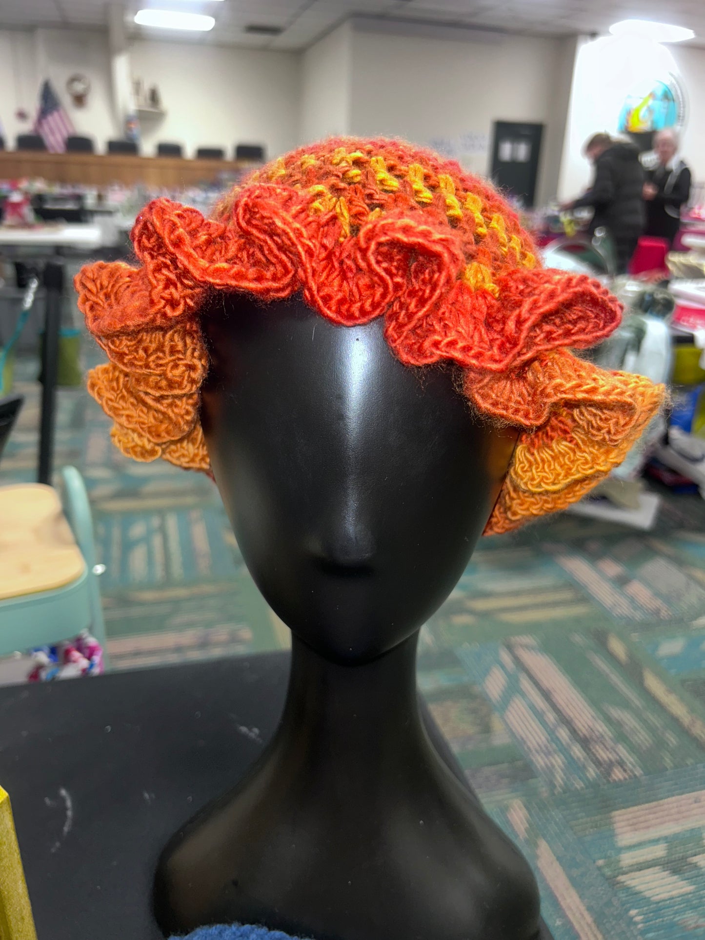 Crochet Ruffle Hat - Made to Order